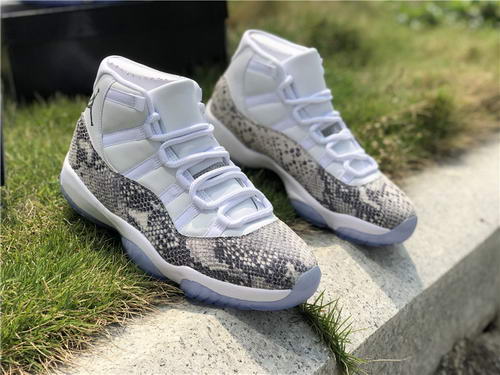 Air Jordan 11 High Top Snakeskin Gray