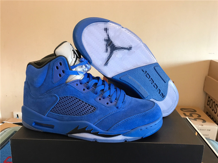 Air Jordan 5 Retro Blue Suede